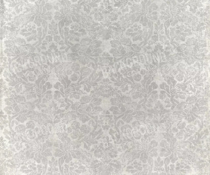 Classic Texture Warm Gray Damask 5X42 Fleece ( 60 X 50 Inch ) Backdrop