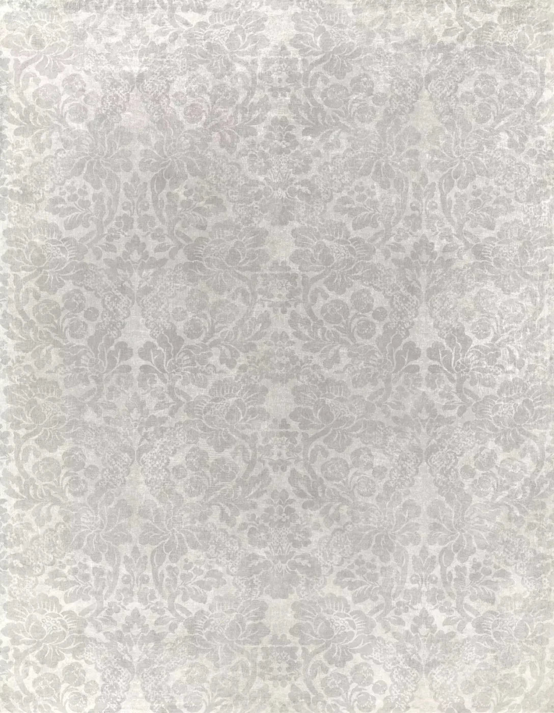 Classic Texture Warm Gray Damask 6X8 Fleece ( 72 X 96 Inch ) Backdrop