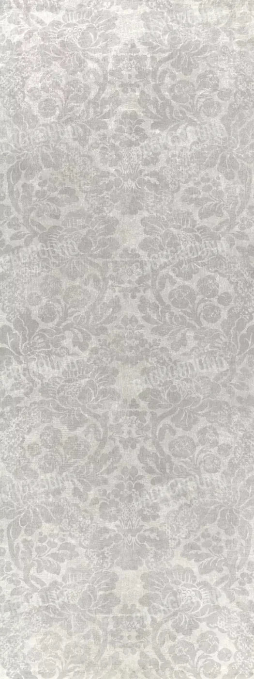 Classic Texture Warm Gray Damask 8X20 Ultracloth ( 96 X 240 Inch ) Backdrop