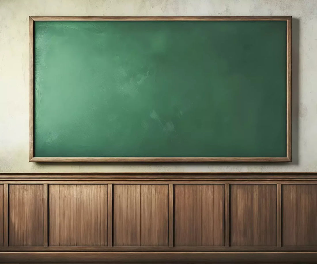 Classroom Chalkboard 5’X4’2 Fleece (60 X 50 Inch) Backdrop
