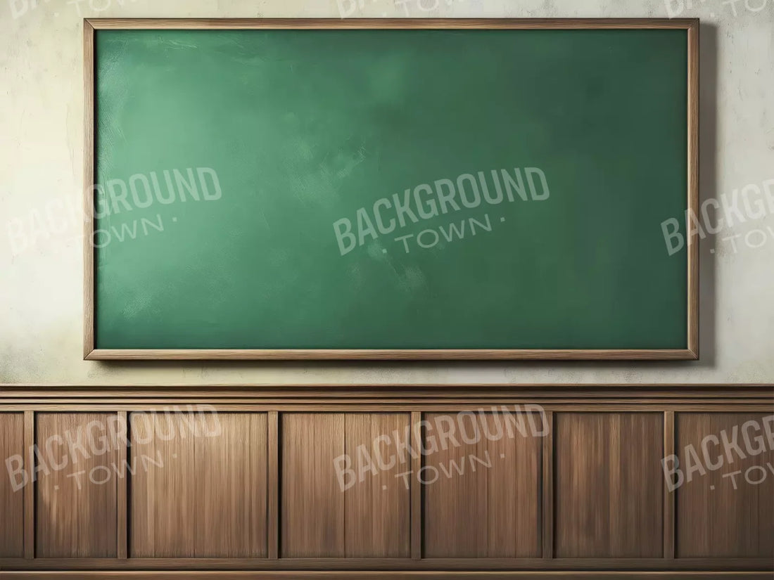 Classroom Chalkboard 6’8X5’ Fleece (80 X 60 Inch) Backdrop