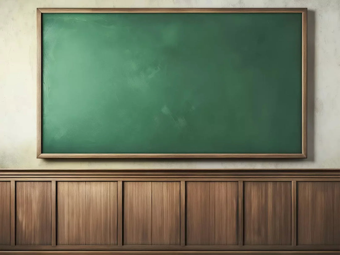 Classroom Chalkboard 6’8X5’ Fleece (80 X 60 Inch) Backdrop