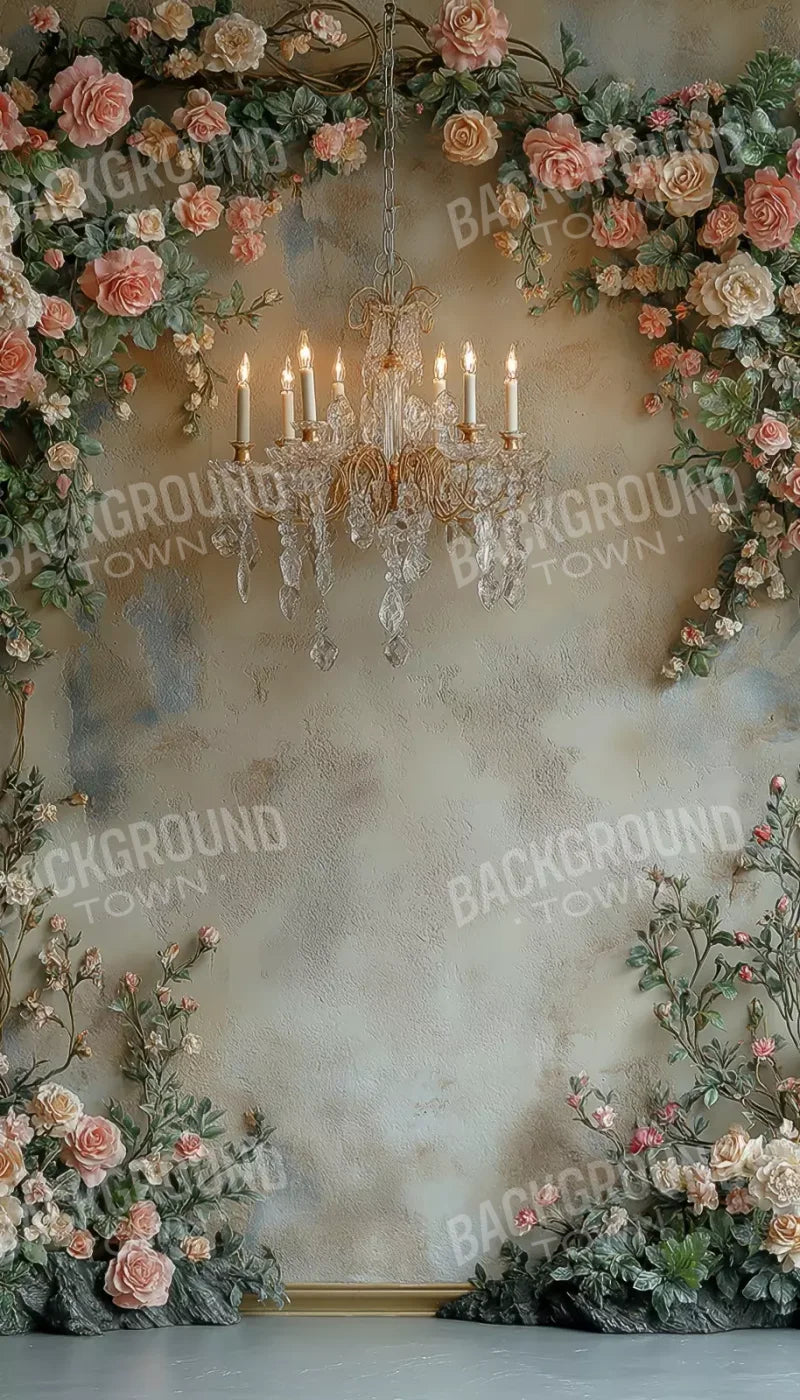 Climbing Pink Roses Arch 8’X14’ Ultracloth (96 X 168 Inch) Backdrop