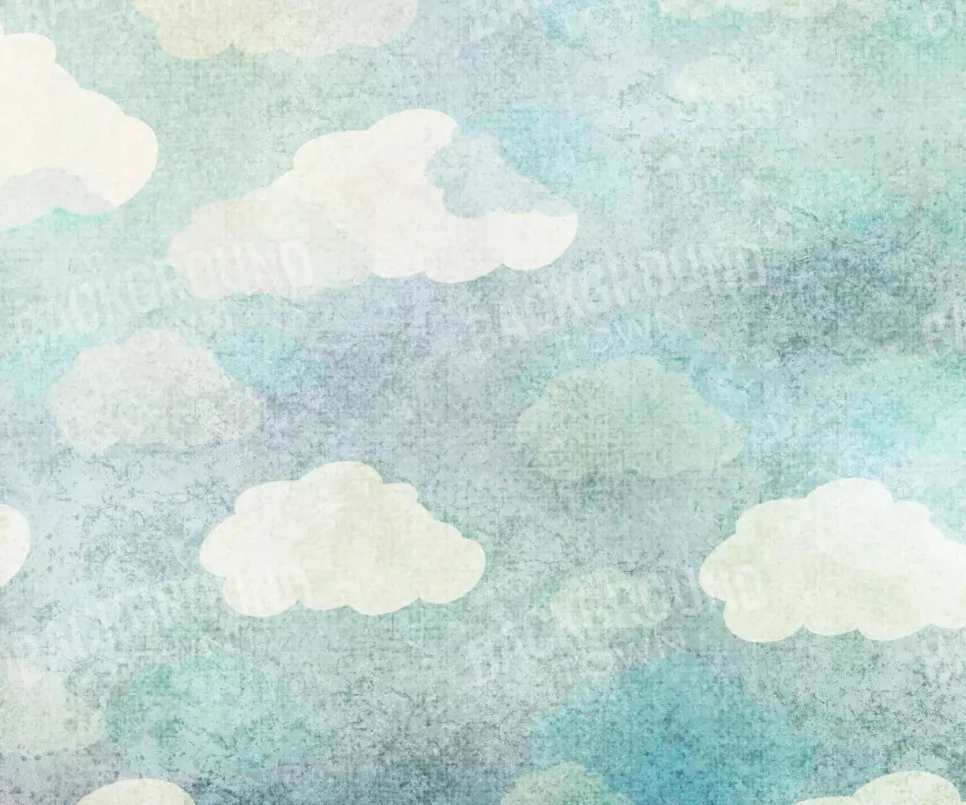 Cloudy Skies 5X42 Fleece ( 60 X 50 Inch ) Backdrop
