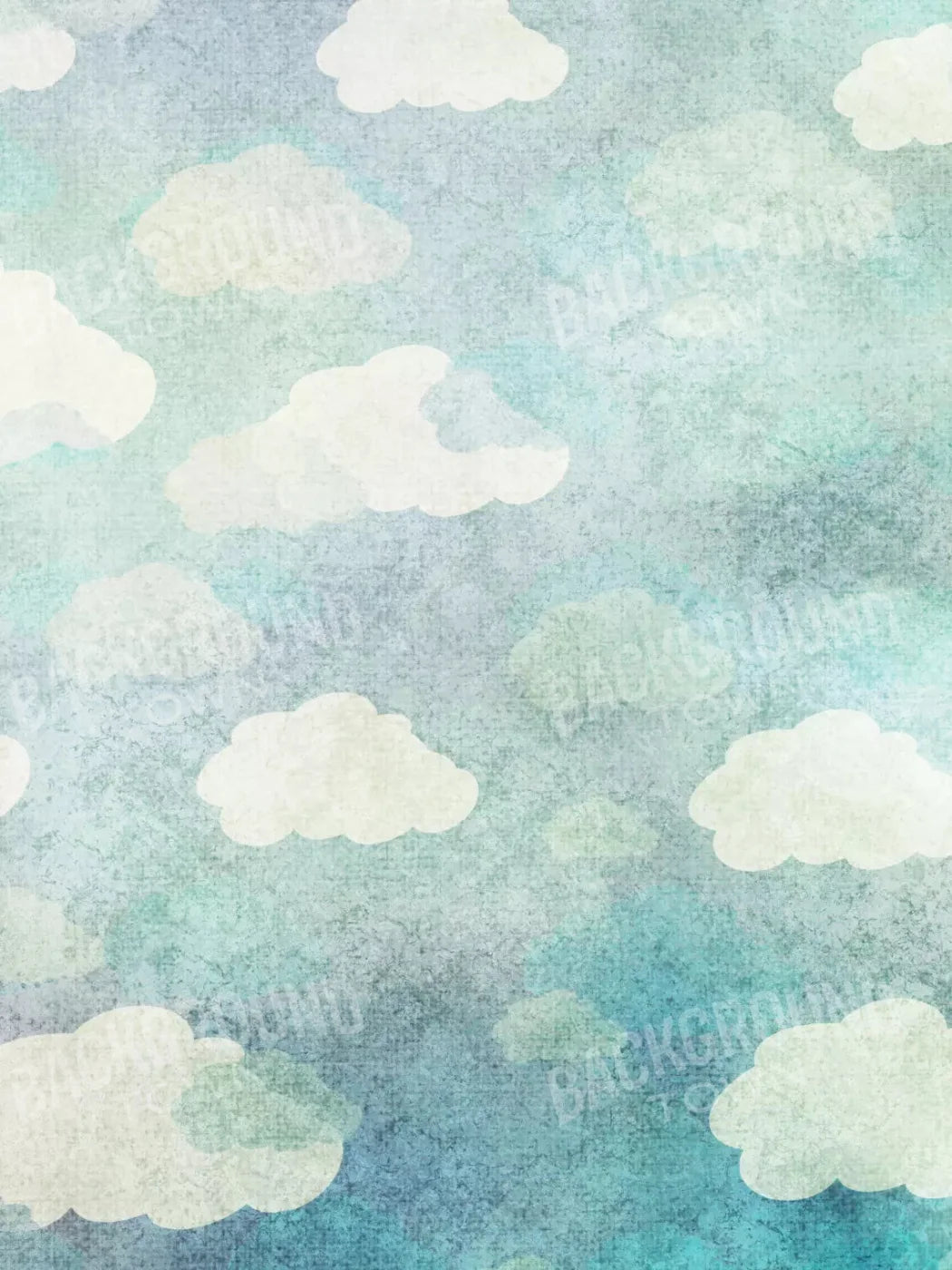 Cloudy Skies 5X68 Fleece ( 60 X 80 Inch ) Backdrop