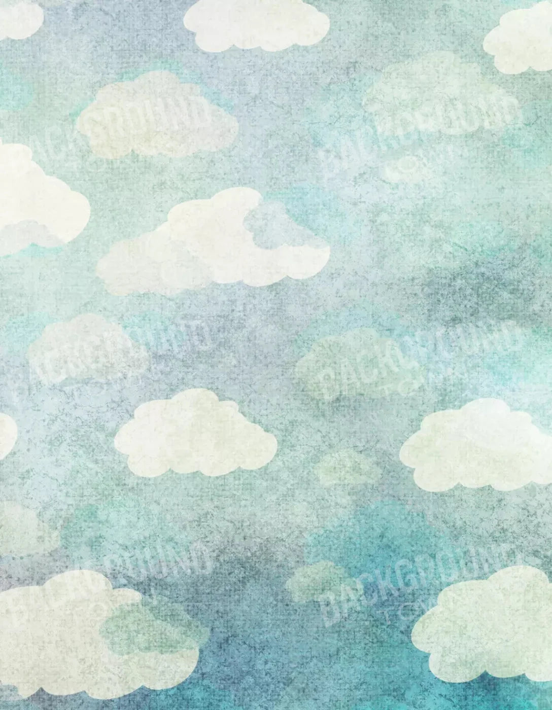 Cloudy Skies 6X8 Fleece ( 72 X 96 Inch ) Backdrop