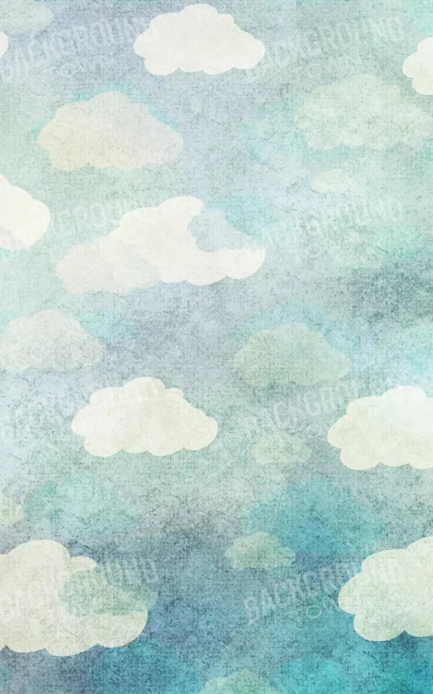 Cloudy Skies 9X14 Ultracloth ( 108 X 168 Inch ) Backdrop