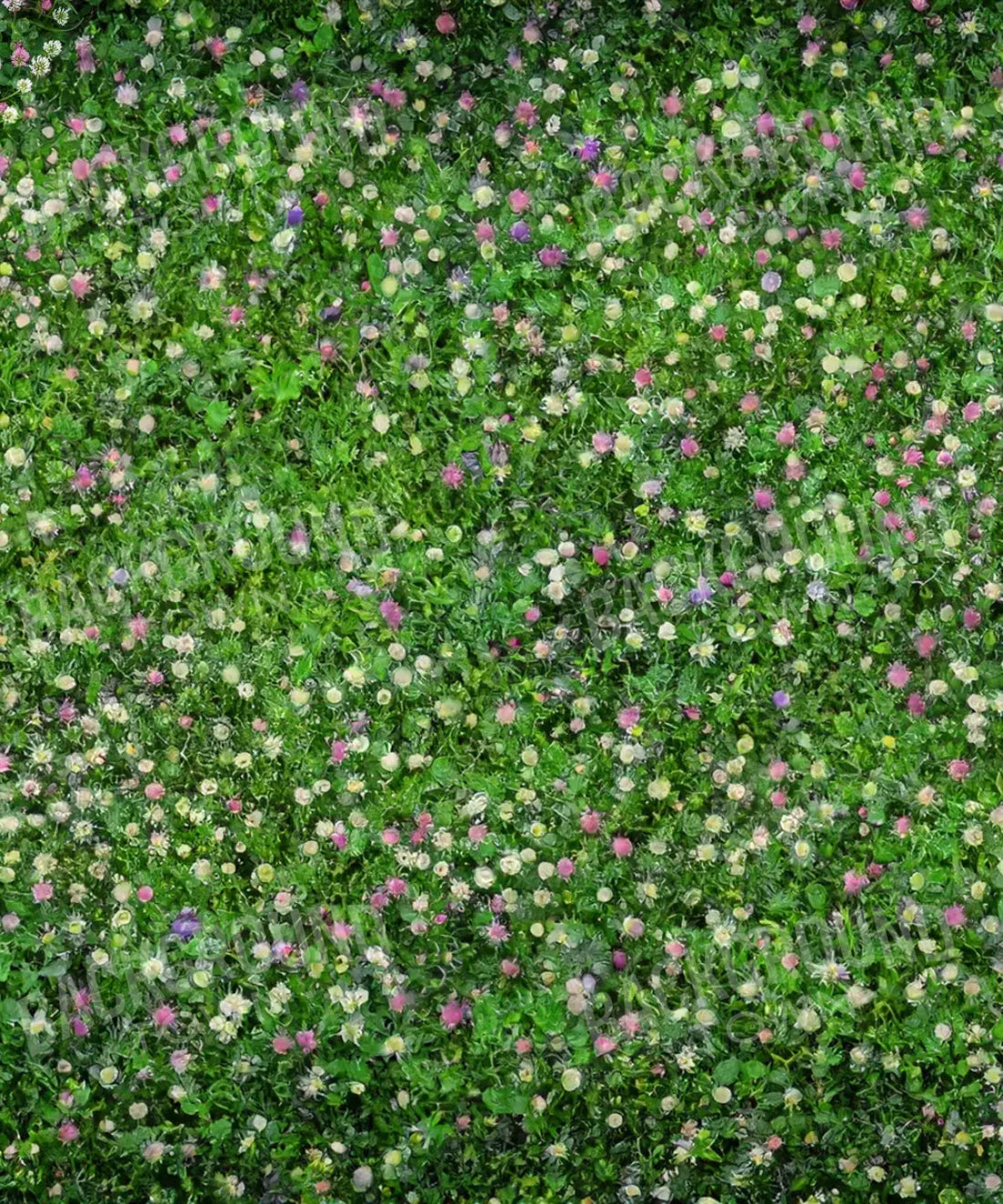 Green Clover Garden Backdrop for Photography