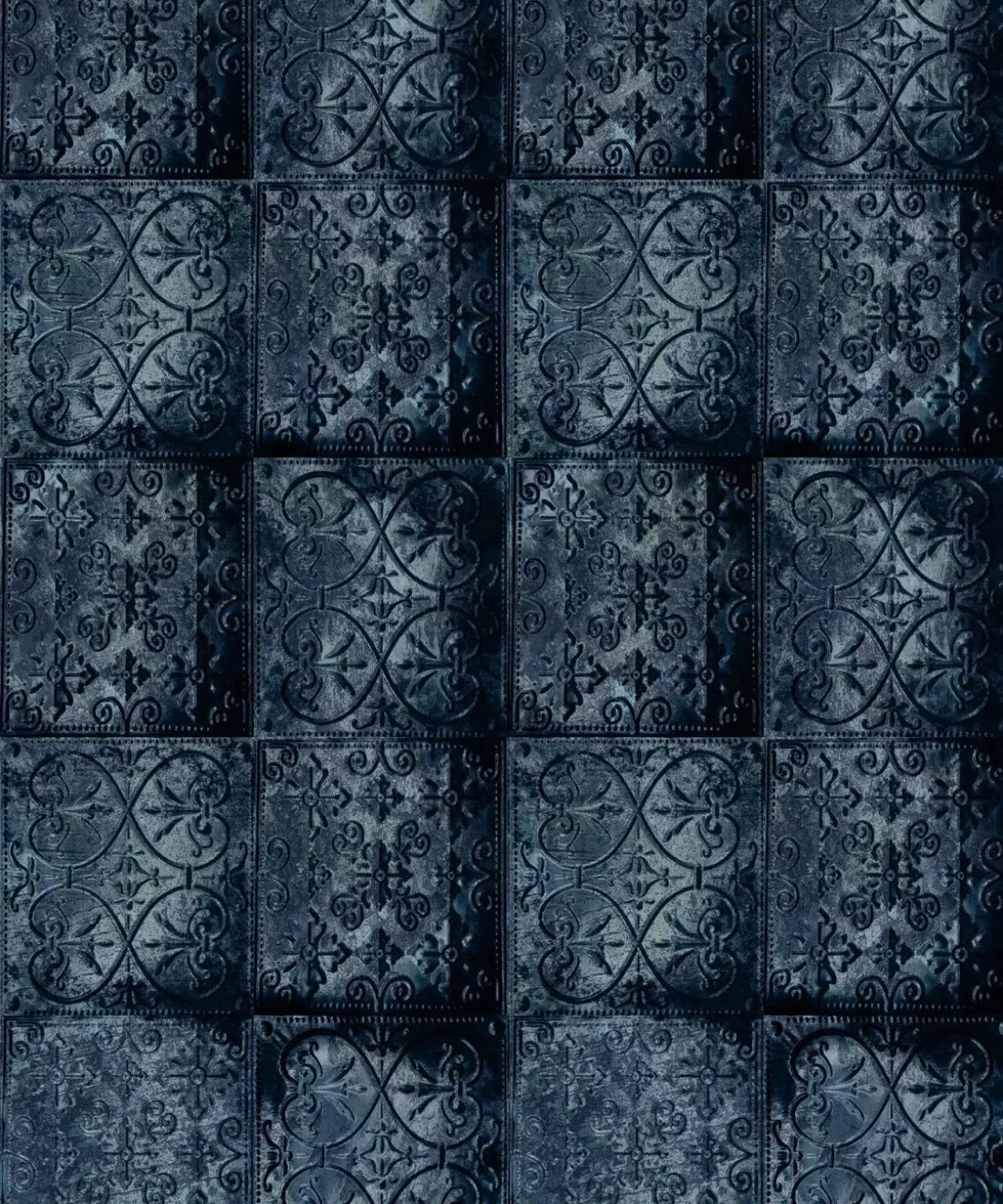 Blue Steel and Metal Backdrop for Photography