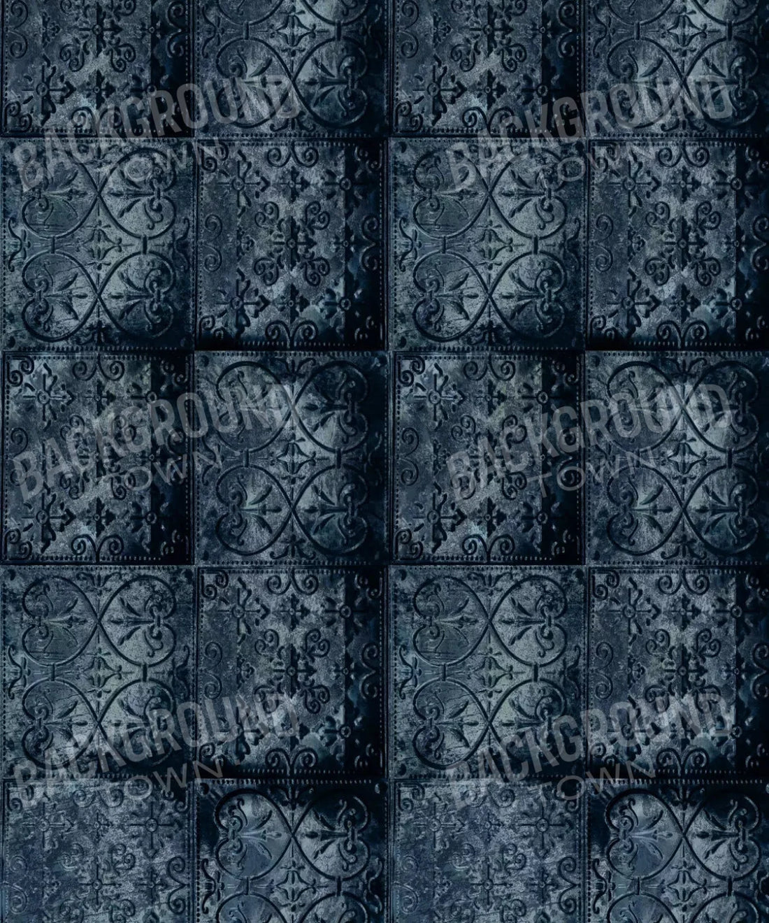 Blue Steel and Metal Backdrop for Photography