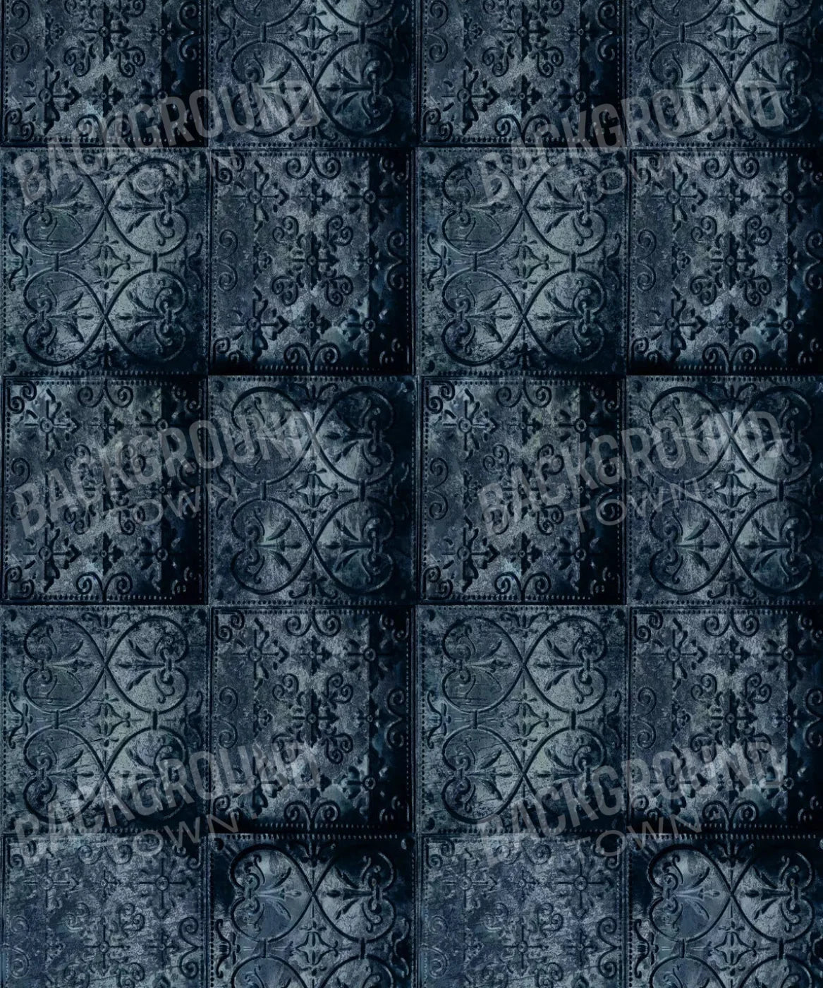 Blue Steel and Metal Backdrop for Photography