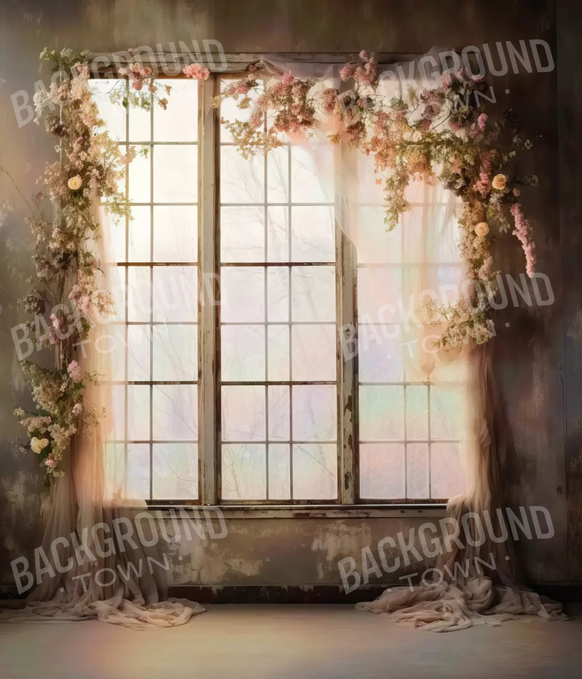 Cocoa Artistry Window I 10X12 Ultracloth ( 120 X 144 Inch ) Backdrop