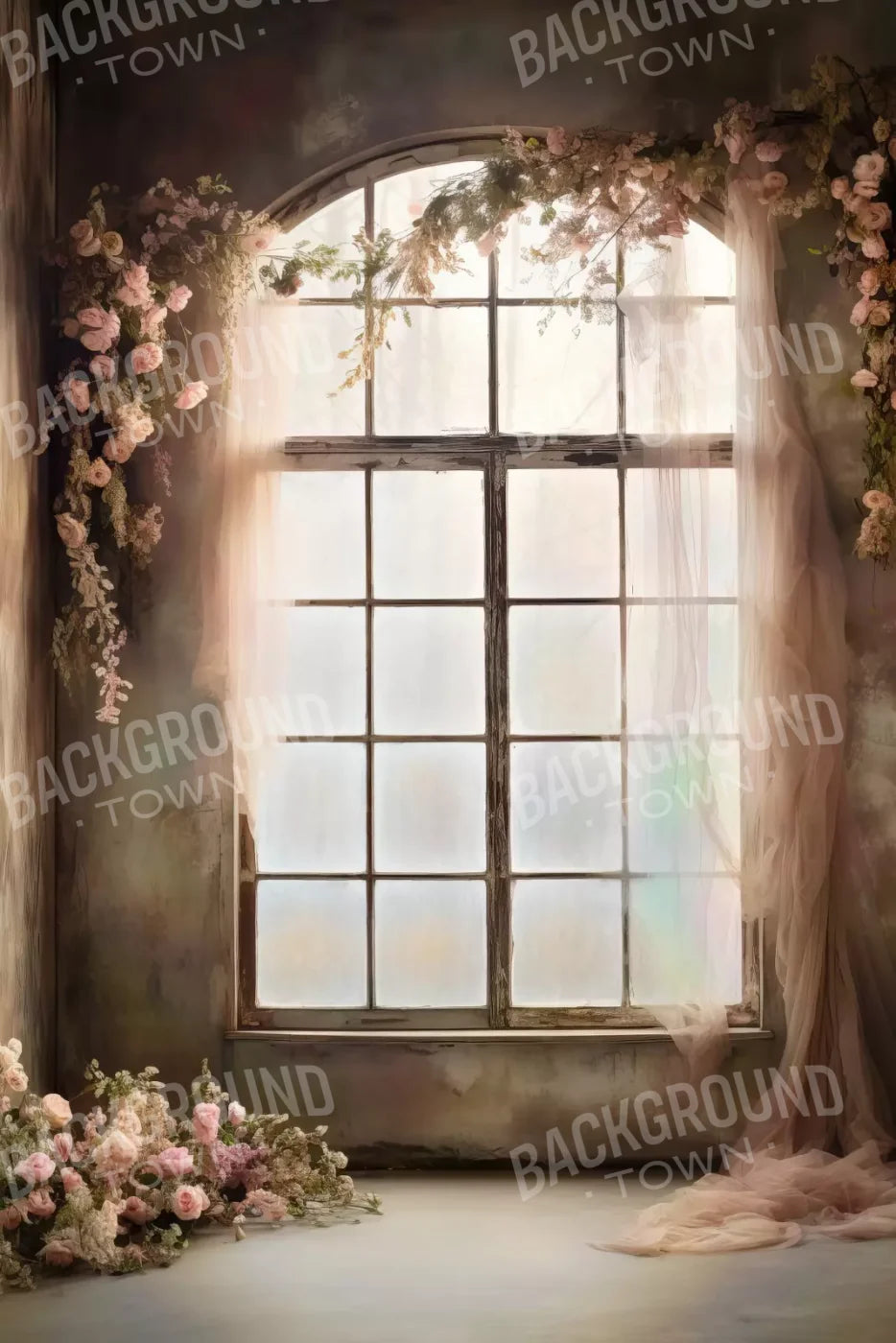 Cocoa Artistry Window Iii 5X8 Ultracloth ( 60 X 96 Inch ) Backdrop