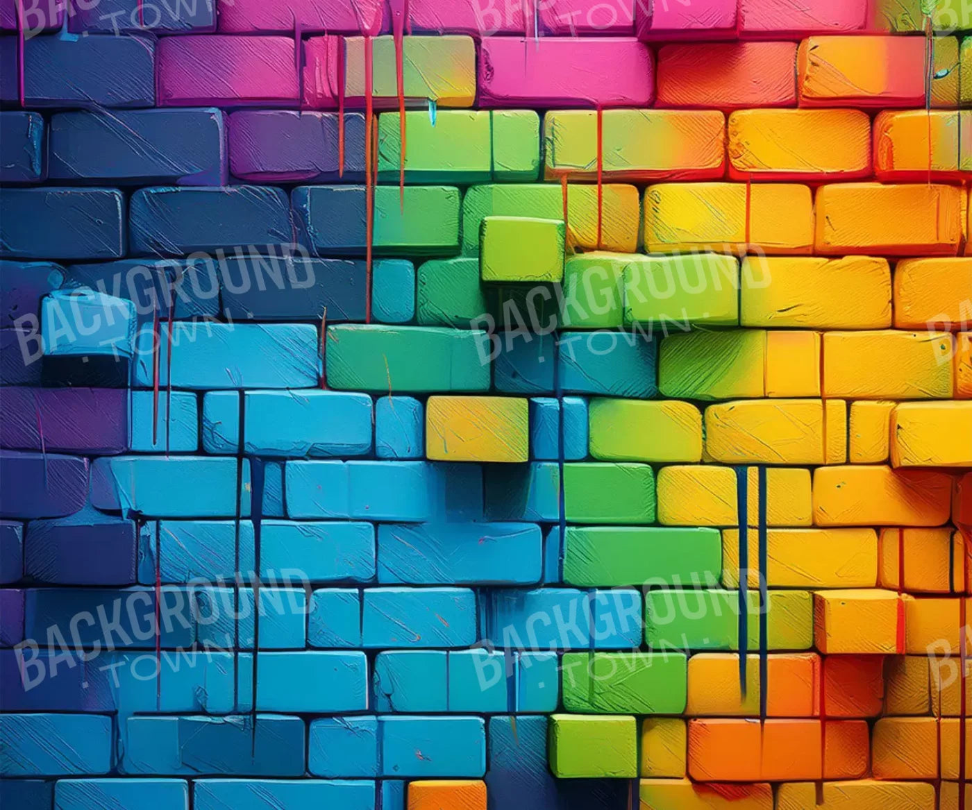 Color Bricks 12’X10’ Ultracloth (144 X 120 Inch) Backdrop