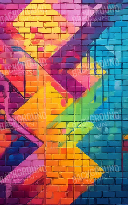 Color Bricks 2 10’X16’ Ultracloth (120 X 192 Inch) Backdrop