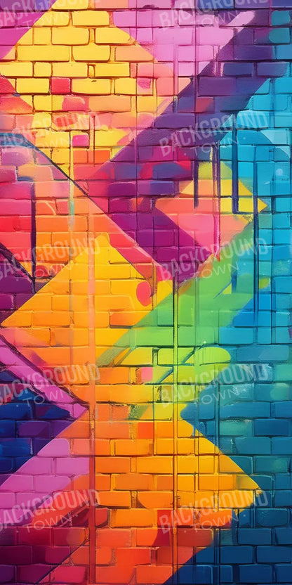 Color Bricks 2 10’X20’ Ultracloth (120 X 240 Inch) Backdrop