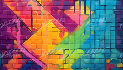 Color Bricks 2 14’X8’ Ultracloth (168 X 96 Inch) Backdrop