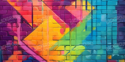 Color Bricks 2 16’X8’ Ultracloth (192 X 96 Inch) Backdrop