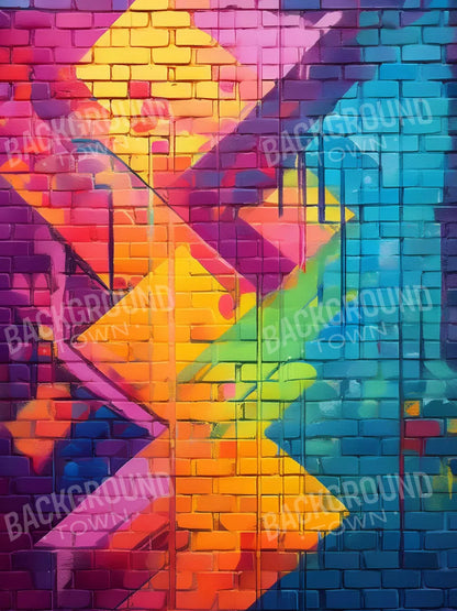 Color Bricks 2 5’X6’8 Fleece (60 X 80 Inch) Backdrop