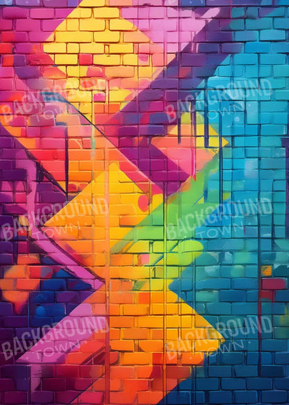 Color Bricks 2 5’X7’ Ultracloth (60 X 84 Inch) Backdrop