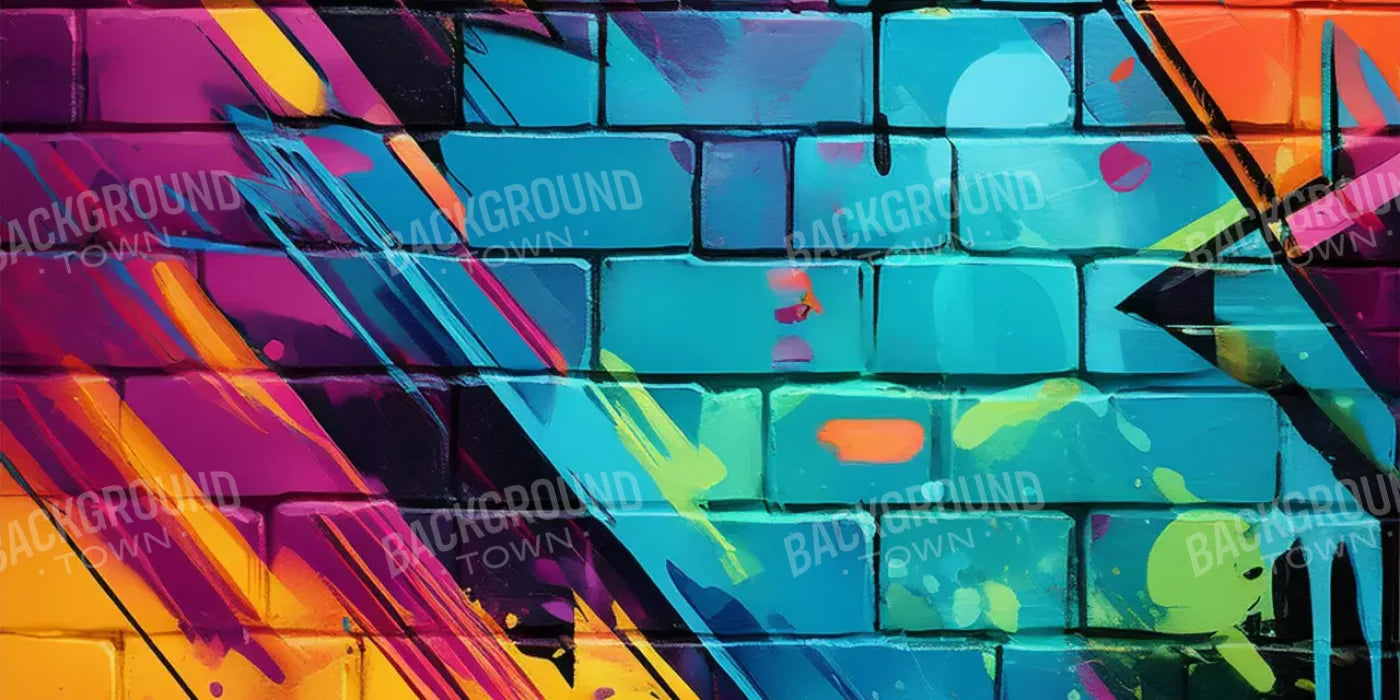 Color Bricks 3 16’X8’ Ultracloth (192 X 96 Inch) Backdrop