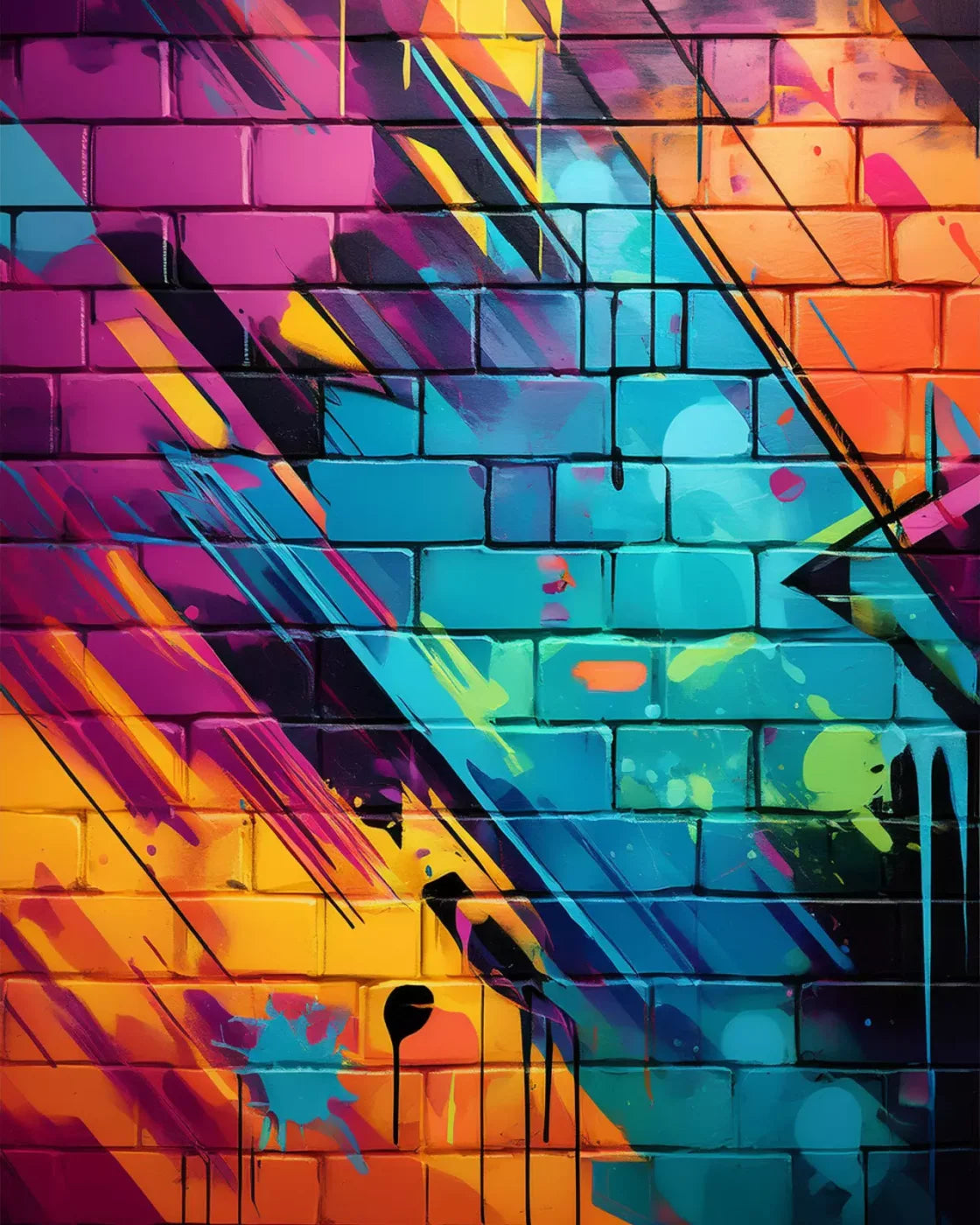 Color Bricks 3 8’X10’ Fleece (96 X 120 Inch) Backdrop