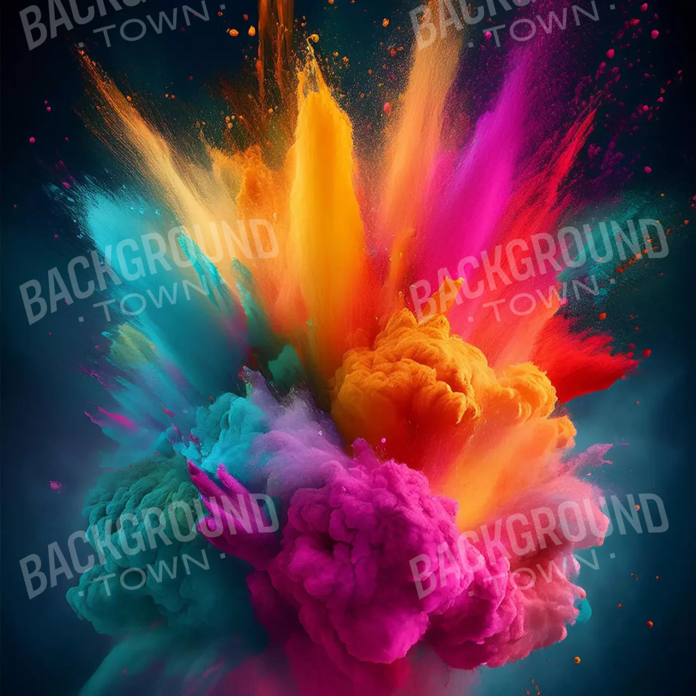 Color Powder Burst 10’X10’ Ultracloth (120 X Inch) Backdrop