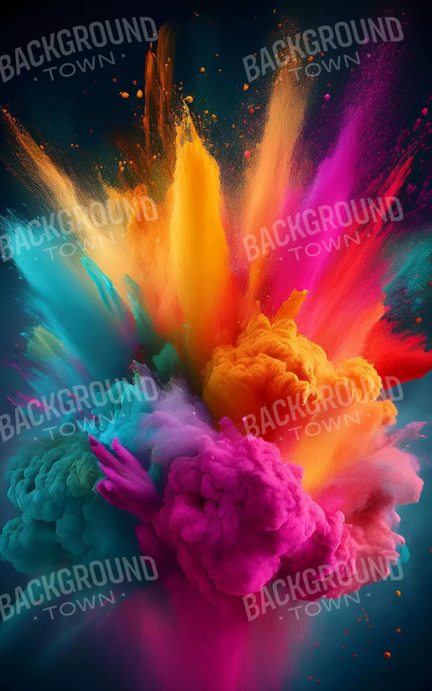 Color Powder Burst 10’X16’ Ultracloth (120 X 192 Inch) Backdrop