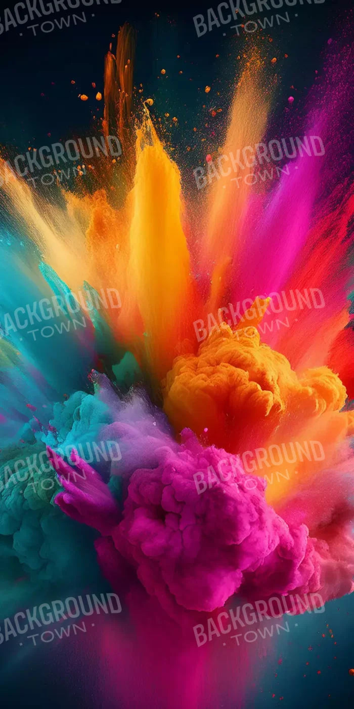 Color Powder Burst 10’X20’ Ultracloth (120 X 240 Inch) Backdrop