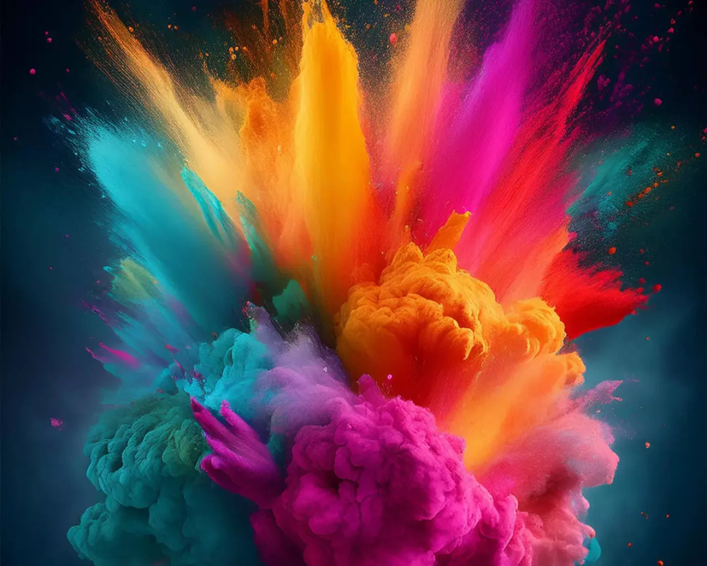 Color Powder Burst 10’X8’ Fleece (120 X 96 Inch) Backdrop