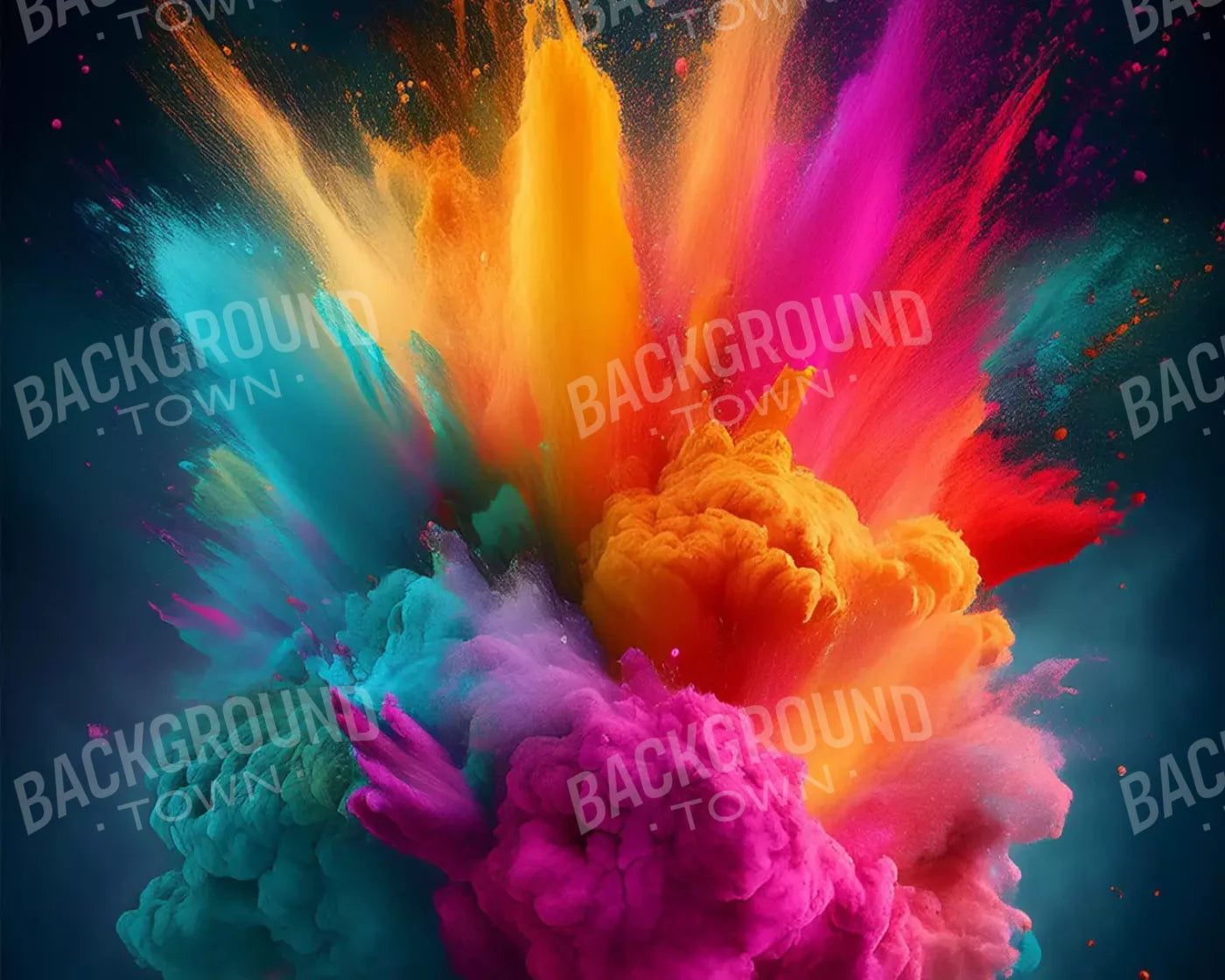 Color Powder Burst 10’X8’ Fleece (120 X 96 Inch) Backdrop