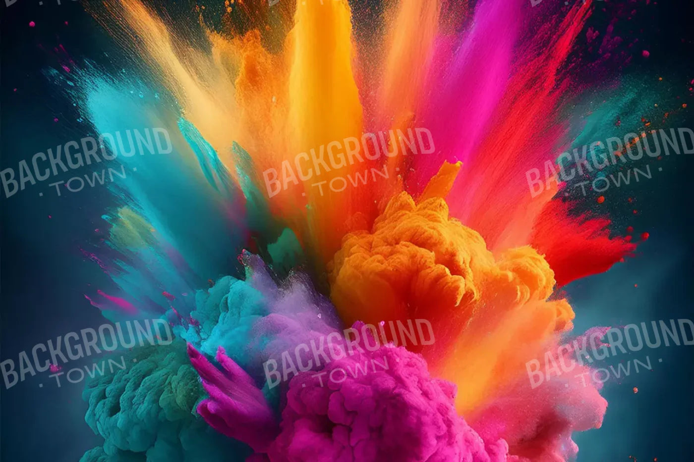 Color Powder Burst 12’X8’ Ultracloth (144 X 96 Inch) Backdrop