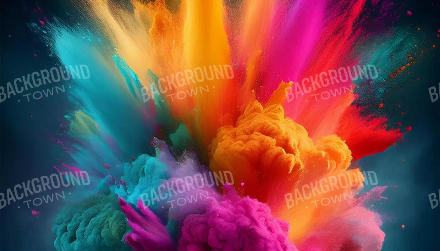 Color Powder Burst 14’X8’ Ultracloth (168 X 96 Inch) Backdrop