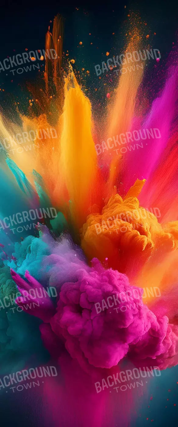 Color Powder Burst 5’X12’ Ultracloth For Westcott X-Drop (60 X 144 Inch) Backdrop