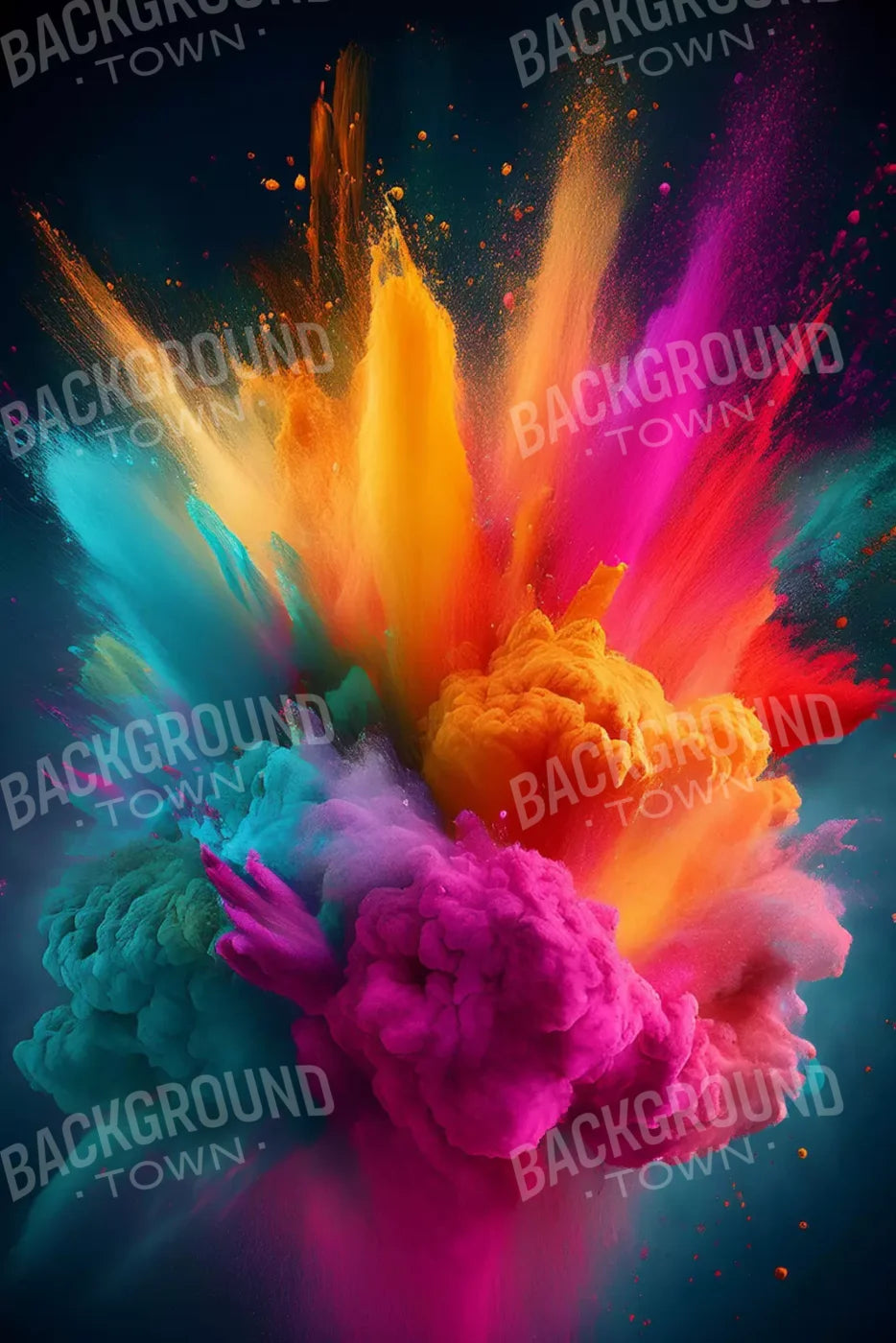 Color Powder Burst 8’X12’ Ultracloth (96 X 144 Inch) Backdrop