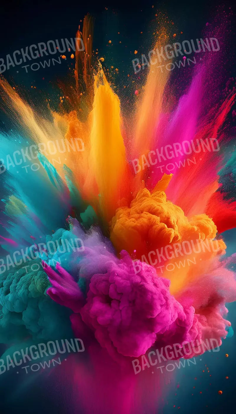 Color Powder Burst 8’X14’ Ultracloth (96 X 168 Inch) Backdrop