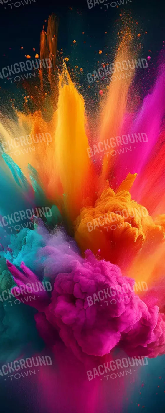 Color Powder Burst 8’X20’ Ultracloth (96 X 240 Inch) Backdrop