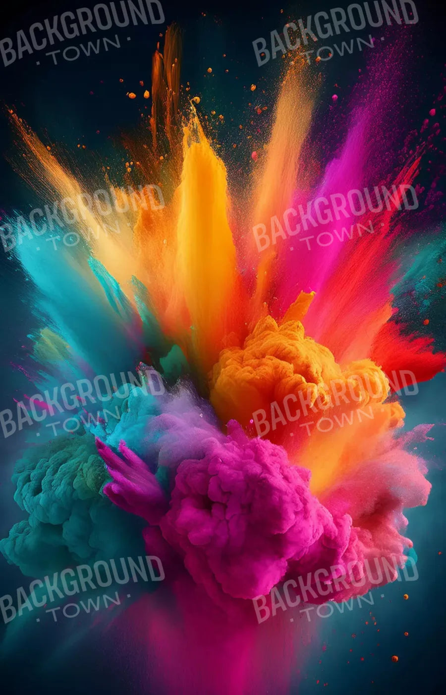 Color Powder Burst 9’X14’ Ultracloth (108 X 168 Inch) Backdrop