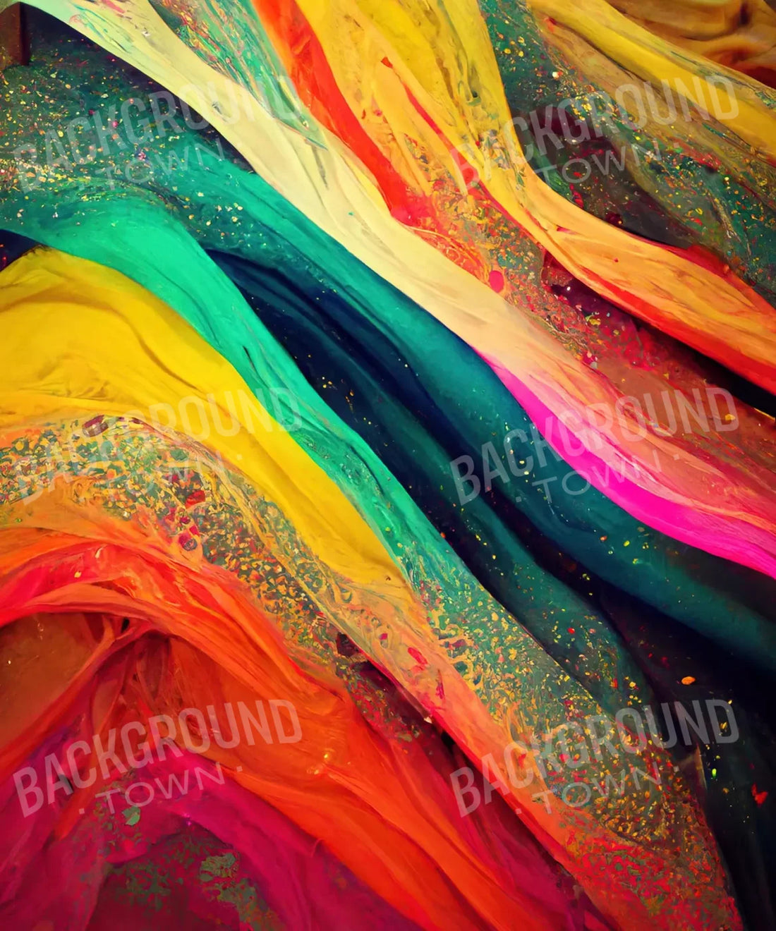 Multi-Color Painted Backdrop for Photography