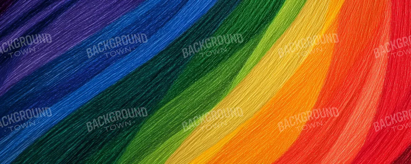 Colored Pencil Rainbow 20’x8’ UltraCloth (240 x 96 inch) Backdrop