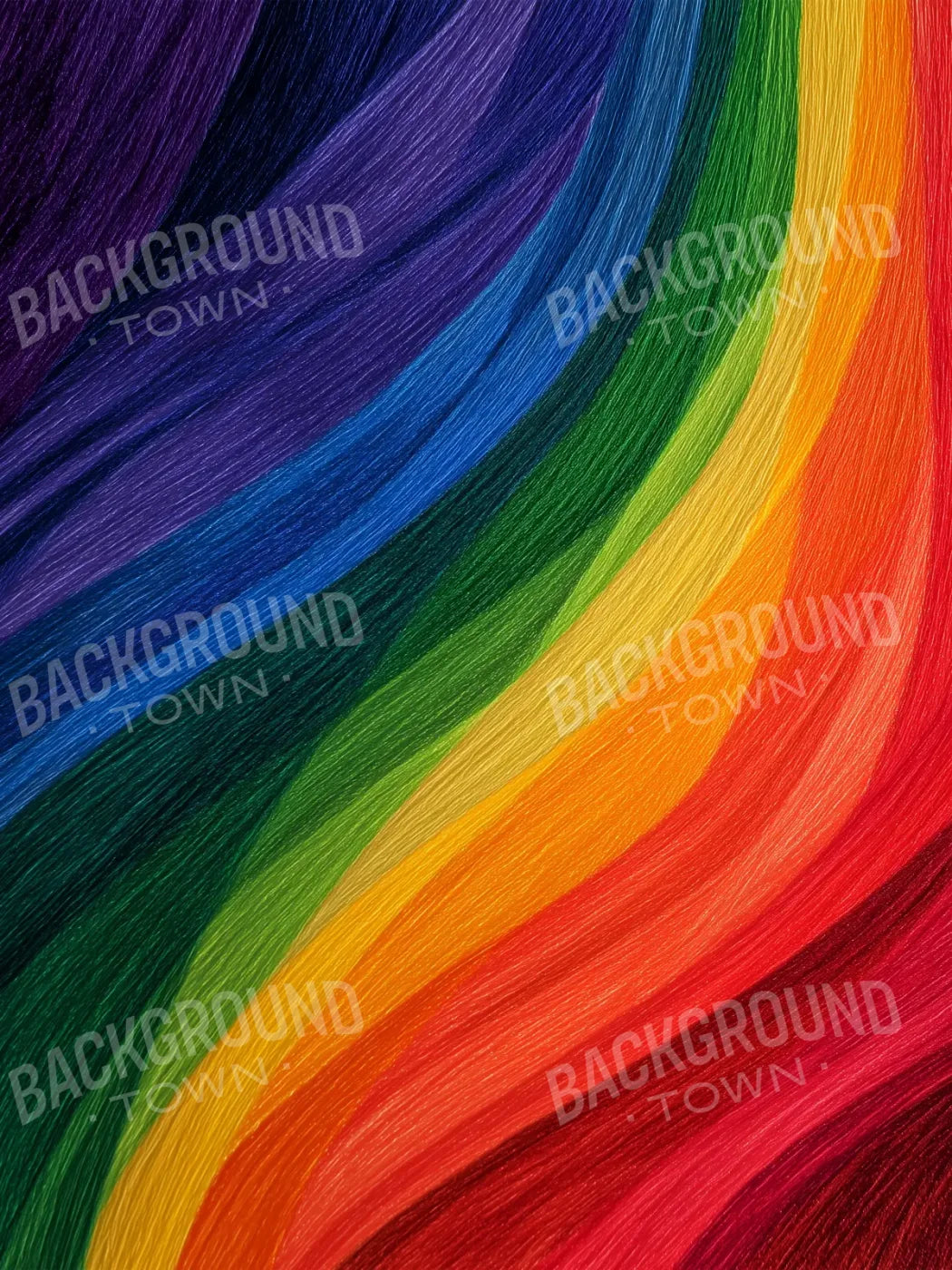 Colored Pencil Rainbow 6’x8’ Fleece (72 x 96 inch) Backdrop