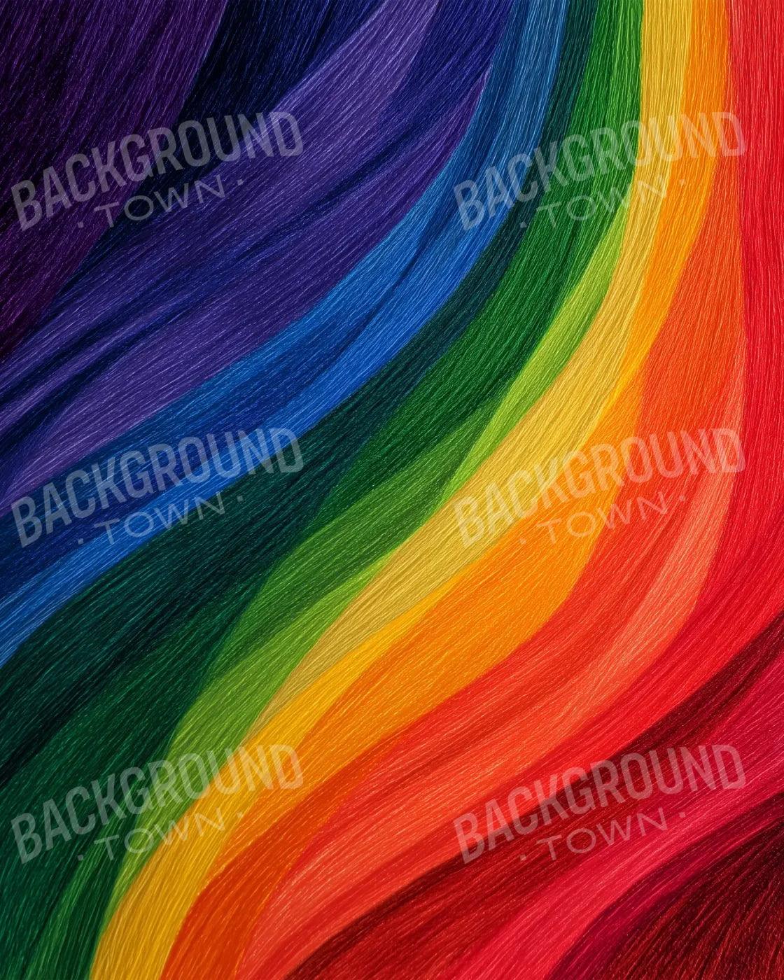 Colored Pencil Rainbow 8’x10’ Fleece (96 x 120 inch) Backdrop