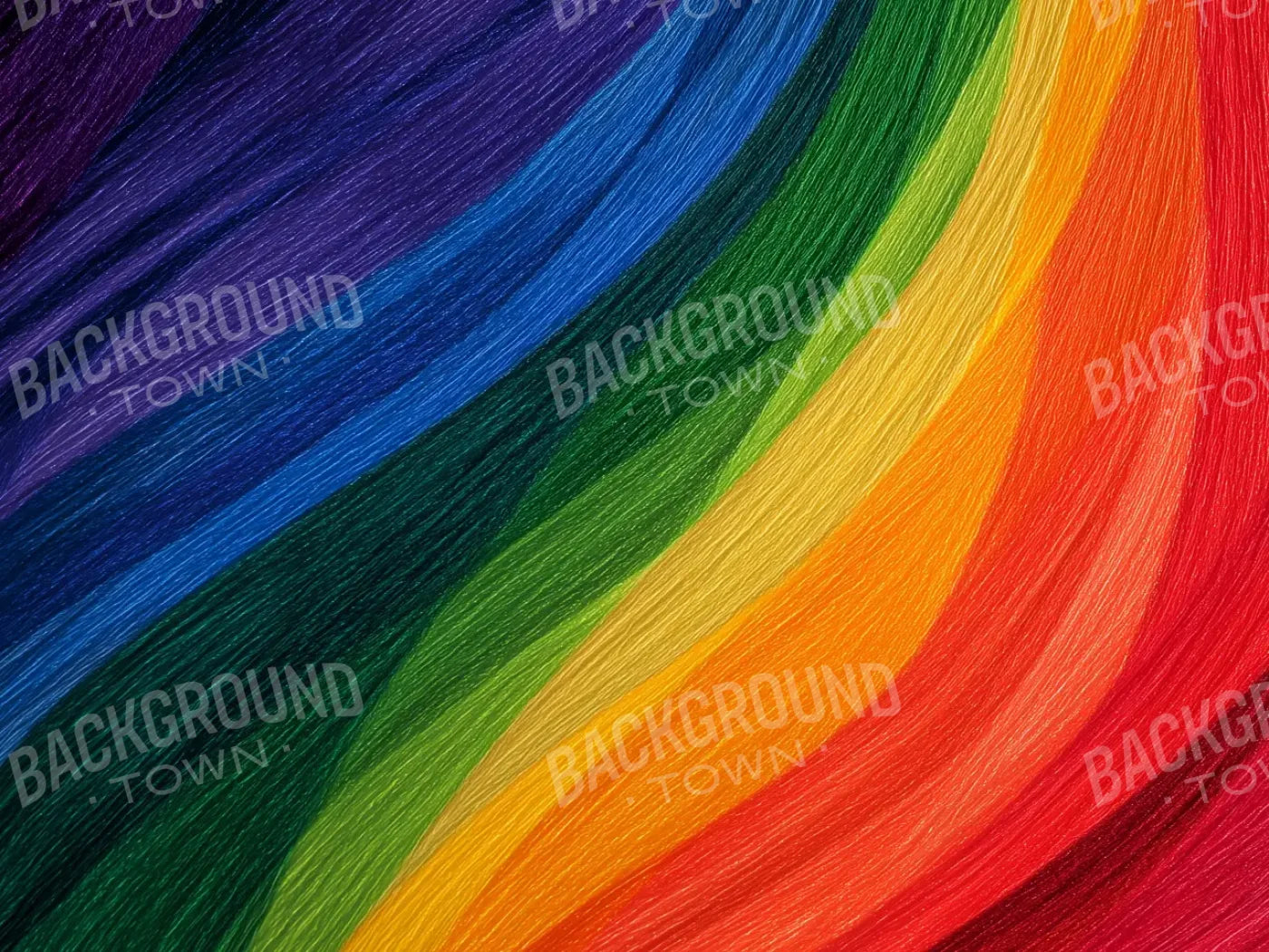 Colored Pencil Rainbow 8’x6’ Fleece (96 x 72 inch) Backdrop