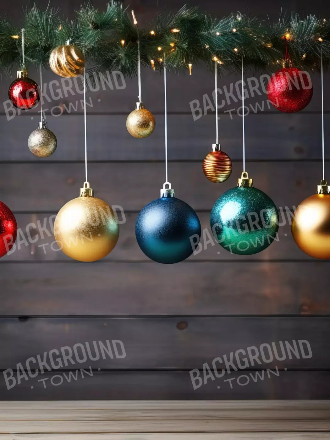 Colorful Ornaments I 6’X8’ Fleece (72 X 96 Inch) Backdrop