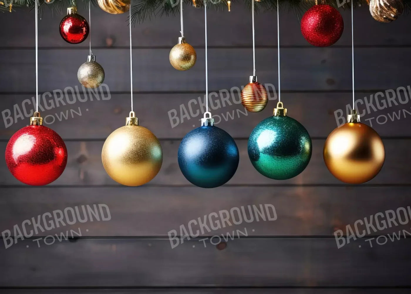 Colorful Ornaments I 7’X5’ Ultracloth (84 X 60 Inch) Backdrop