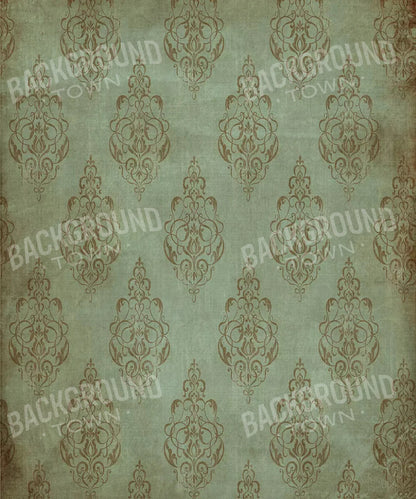 Green Damask Backdrop for Photography
