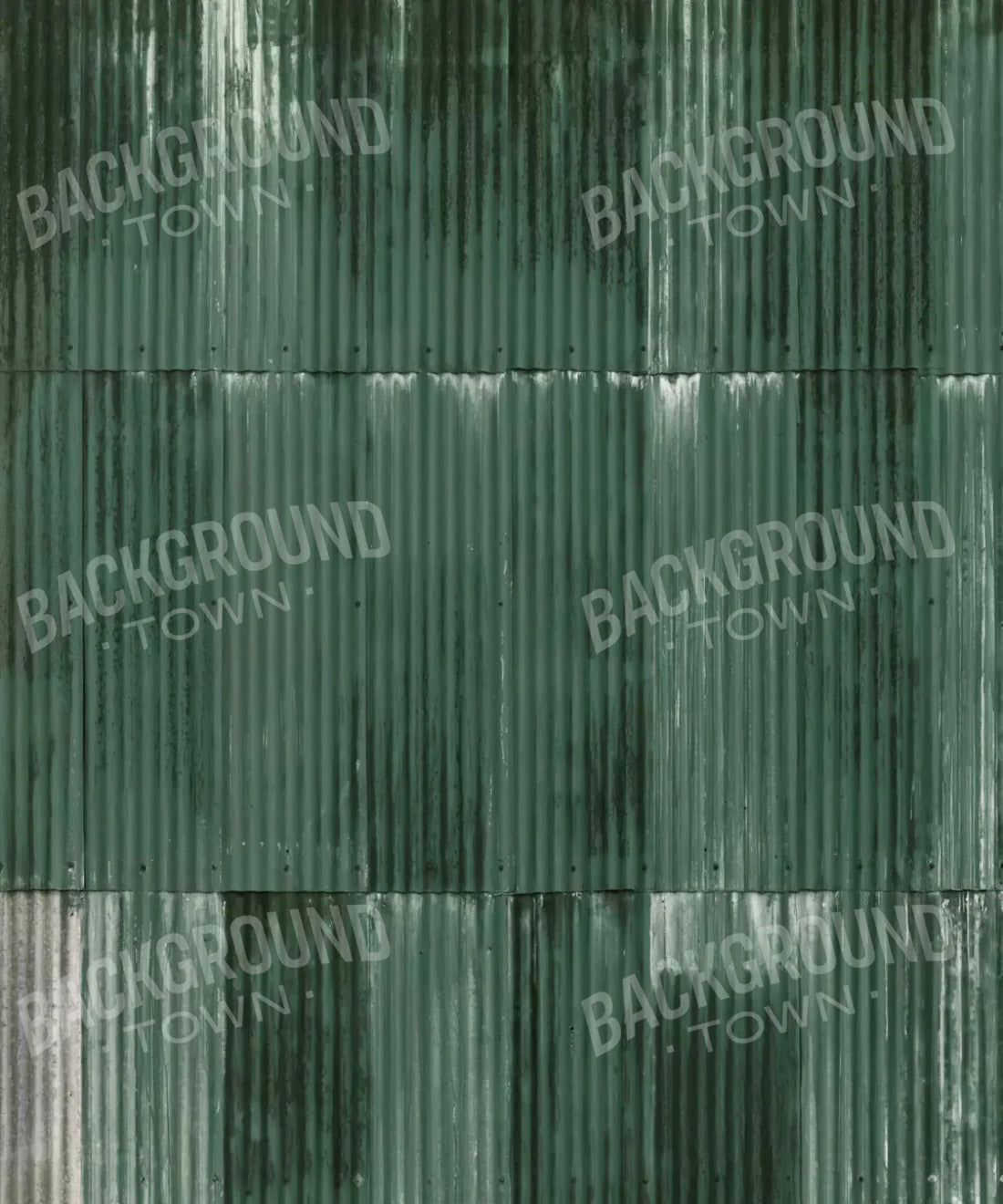 Green Steel and Metal Backdrop for Photography