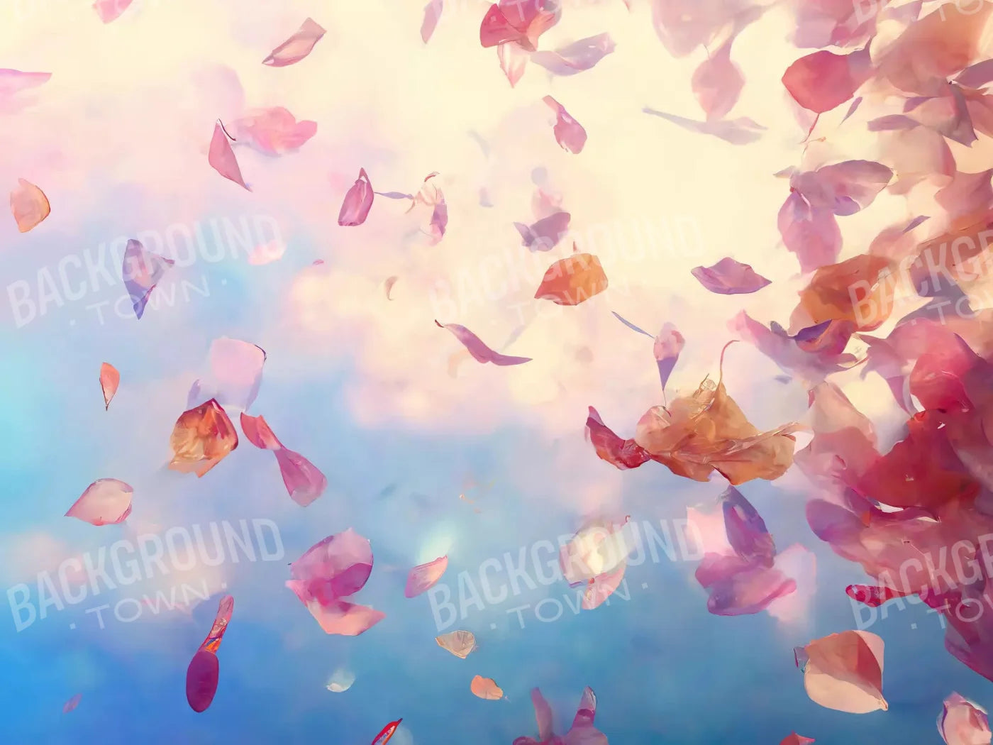 Confetti Blossoms I 68X5 Fleece ( 80 X 60 Inch ) Backdrop