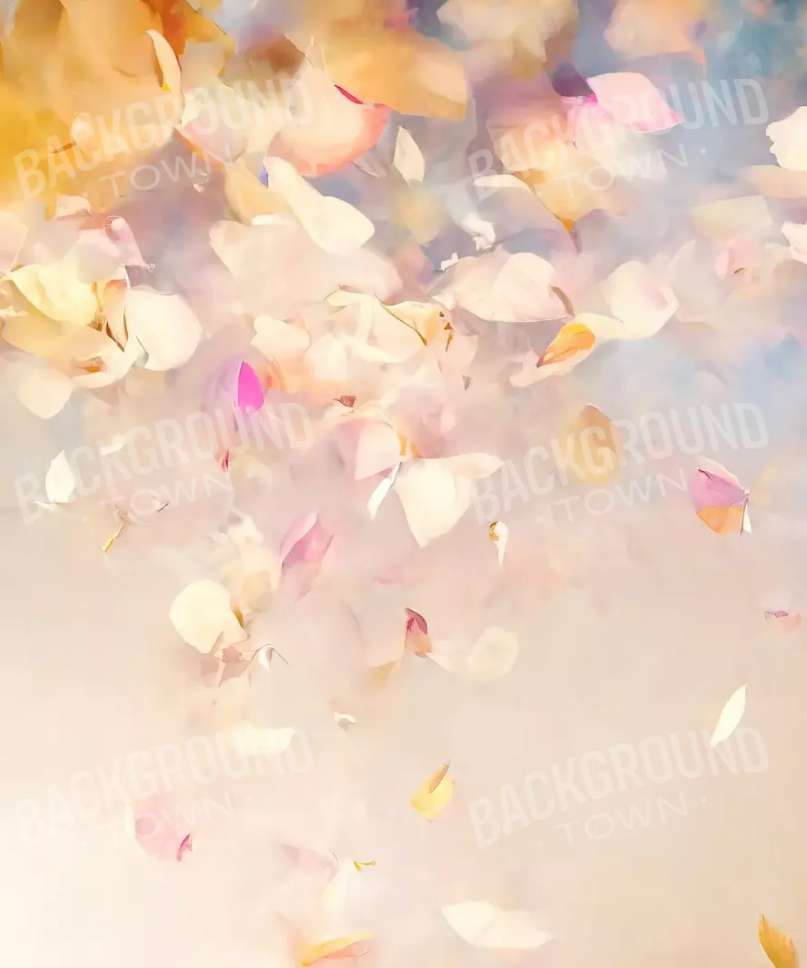 Beige Floral Backdrop for Photography