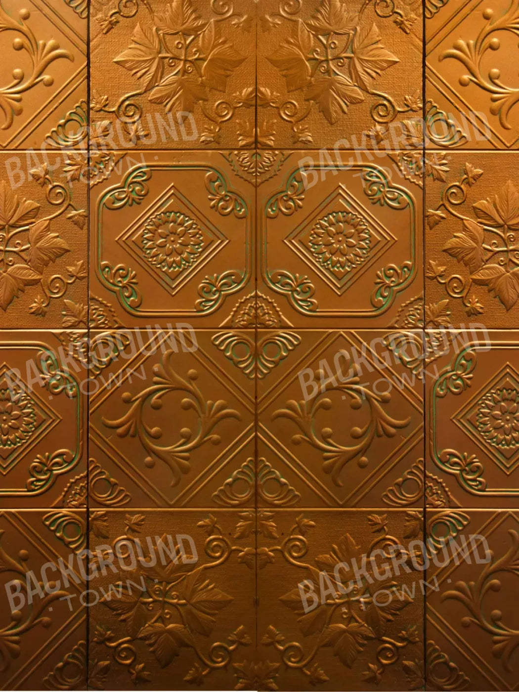 Copper Tins 5X68 Fleece ( 60 X 80 Inch ) Backdrop